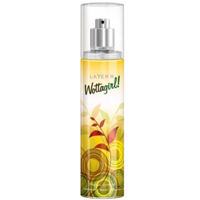 Layer'r Wottagirl Fresh Citrus Body Splash For Women Long Lasting -135ml