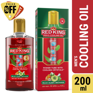 Red King Mens Cooling Hair Oil 200ml