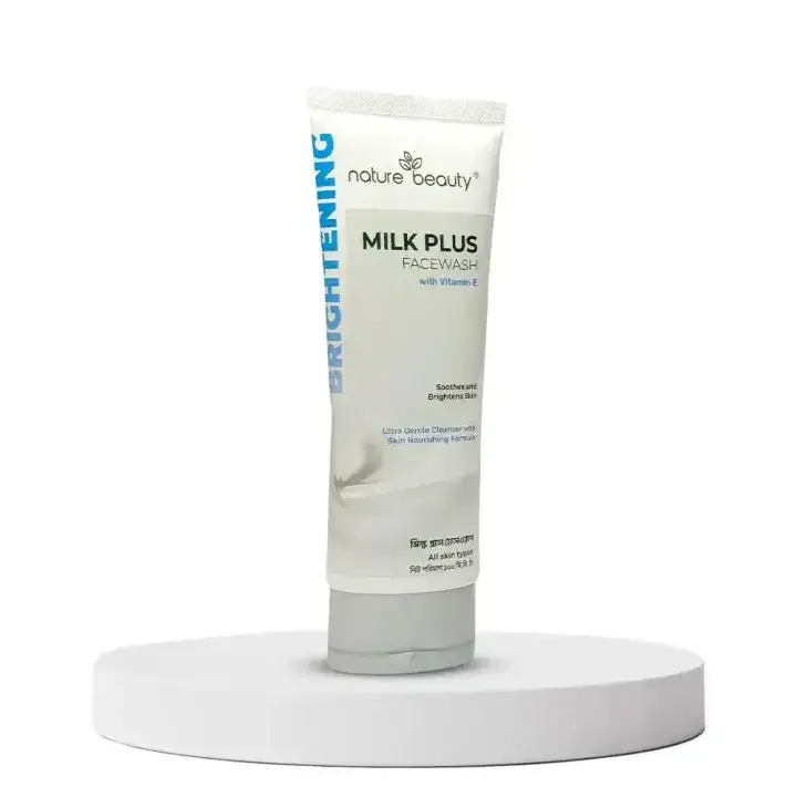 Nature Beauty Milk Plus Face Wash with Vitamin E – 100ml