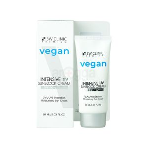 3W Clinic Premium Vegan Intensive UV Sunblock Cream SPF50+ PA+++ 60ml
