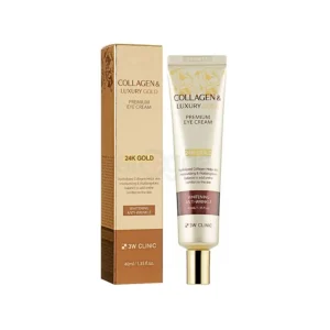 3W Clinic Collagen and 24K Luxury Gold Premium Eye Cream for Whitening and Anti Wrinkle 40ml