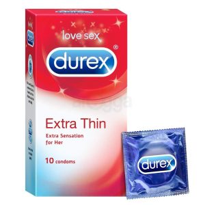 Durex Extra Thin Condom -10Pcs Pack(India)