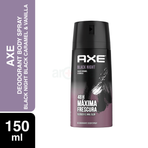 Axe Deodorant Body Spray Black Night Black Caramel & Vanilla 150ml