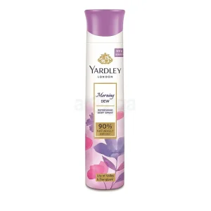 Yardley London Morning Dew Refreshing Body Spray with Lily of Valley and Frangipani 150ml