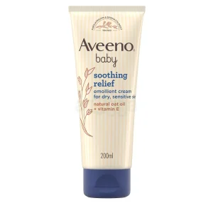 Aveeno Baby Soothing Relief Emollient Cream for Dry, Sensitive Skin 200ml