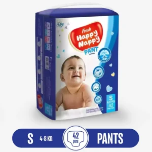 Fresh Happy Nappy Pant Diaper 4-8 Kg S Size 42 Pcs