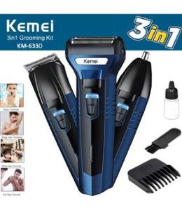 Kemei Km 6330 3 In 1 Hair Clipper Grooming Kit Trimmer