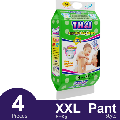 Thai Pant System Baby Diapers XXL Size (15-25 kg) 4pcs